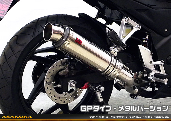 CB250F【'14〜】用 TTRタイプマフラー GPタイプ メタルバージョン