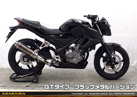 CB250F【'14〜】用 TTRタイプマフラー GTタイプ ブラックメタルバージョン