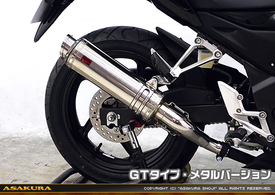 CB250F【'14〜】用 TTRタイプマフラー GTタイプ メタルバージョン