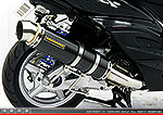 シグナスX【1型】【台湾仕様：SE12J（5TY）／国内仕様：SE12J（5UA）】用 GGタイプマフラー レーシングタイプ ブラックカーボン
