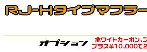 エイプ50（キャブレター仕様車）用 RJ-Hタイプマフラー レーシングタイプ ￥30,000（税込）
