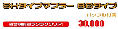 XMAX【2BK-SG42J】用 SHタイプマフラー BSタイプ ￥30,000（税込）
