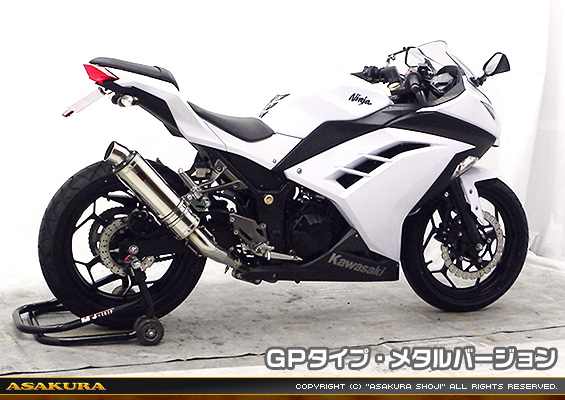 Ninja250【JBK-EX250L】／Z250【JBK-ER250C】用 TTRタイプマフラー GPタイプ メタルバージョン