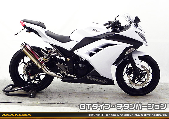 Ninja250【JBK-EX250L】／Z250【JBK-ER250C】用 TTRタイプマフラー GTタイプ チタンバージョン