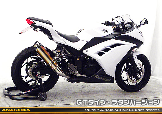 Ninja250【JBK-EX250L】／Z250【JBK-ER250C】用 TTRタイプマフラー GTタイプ チタンバージョン