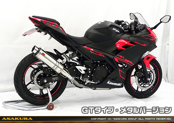 Ninja250【2BK-EX250P】用 TTRタイプマフラー GTタイプ メタルバージョン
