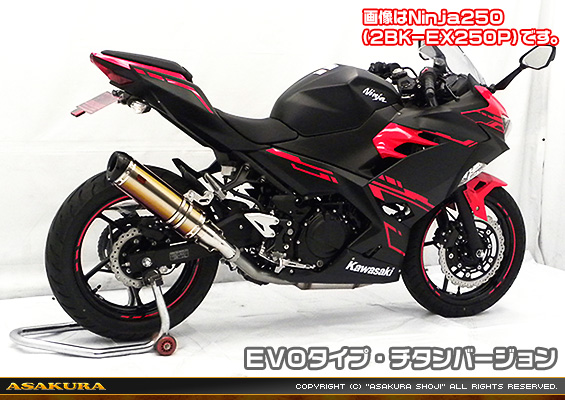 Ninja400【2BL-EX400G】用 TTRタイプマフラー EVOタイプ チタンバージョン