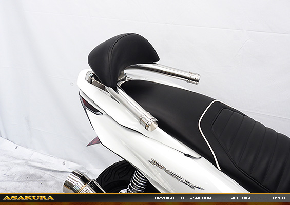 PCX160【8BK-KF47・後期モデル】用 バックレスト付きタンデムバー