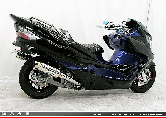 スカイウェイブ250 マフラー 在庫有 即納 社外 新品 バイク 部品 CJ43A サンム チタン:21324507