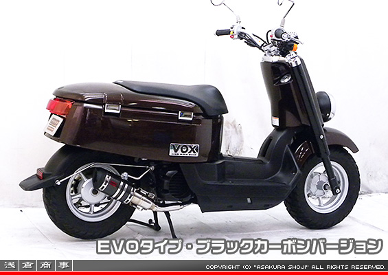 VOX デラックス【JBH-SA52J】用 ZZRタイプマフラー EVOタイプ ブラックカーボンバージョン