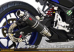 YZF-R25【JBK-RG10J】/YZF-R3【EBL-RH07J】用 TTRタイプマフラー GPタイプ ブラックカーボンバージョン