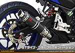 YZF-R25【JBK-RG10J】/YZF-R3【EBL-RH07J】用 TTRタイプマフラー GTタイプ ブラックカーボンバージョン