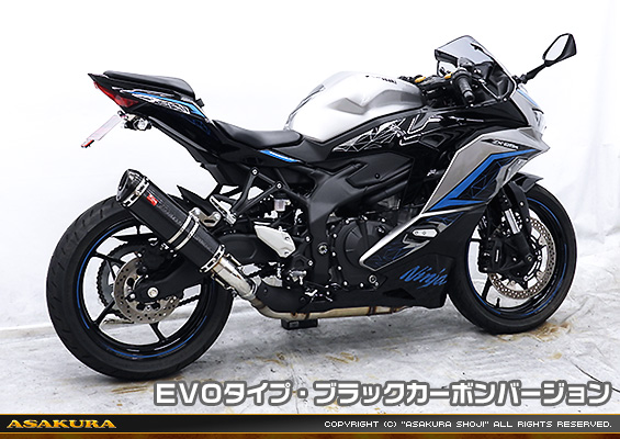 ZX-25R【8BK-ZX250H】用 TTRタイプマフラー EVOタイプ ブラックカーボンバージョン