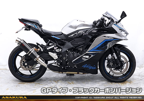 ZX-25R【8BK-ZX250H】用 TTRタイプマフラー GPタイプ ブラックカーボンバージョン