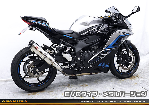 ZX-4R・ZX-4RR【8BL-ZX400P】用 TTRタイプマフラー EVOタイプ メタルバージョン