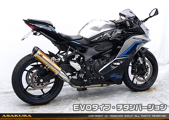 ZX-4R・ZX-4RR【8BL-ZX400P】用 TTRタイプマフラー EVOタイプ チタンバージョン