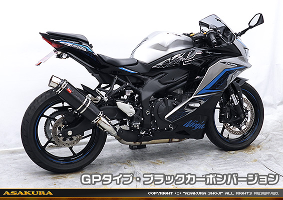 ZX-4R・ZX-4RR【8BL-ZX400P】用 TTRタイプマフラー GPタイプ ブラックカーボンバージョン