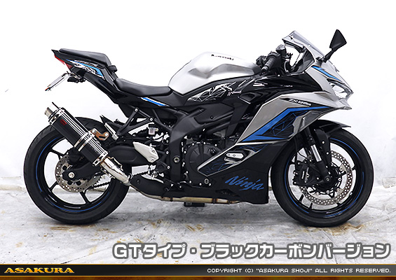 ZX-4R・ZX-4RR【8BL-ZX400P】用 TTRタイプマフラー GTタイプ ブラックカーボンバージョン