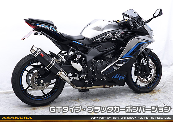 ZX-4R・ZX-4RR【8BL-ZX400P】用 TTRタイプマフラー GTタイプ ブラックカーボンバージョン
